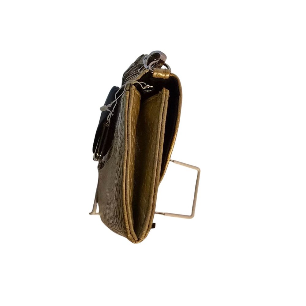 Mundi Gold Sparkly Wristlet With Black Coin Purse - Picture 5 of 10